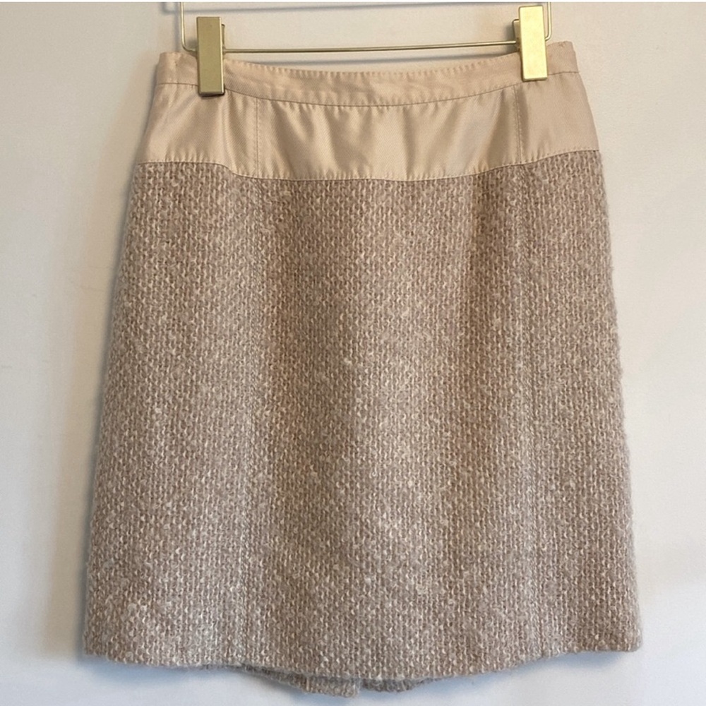 Louis Vuitton Wool Blend Pencil Skirt